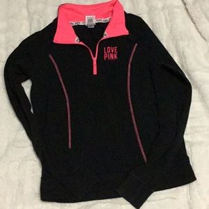 Pink half zip black/ neon pink